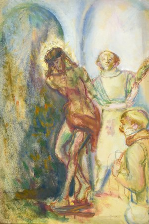 Kasper POCHWALSKI (1899-1971), La flagellazione di Cristo, 1955 ca.