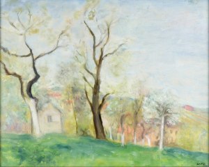 Irena WEISS - ANERI (1888-1981), Paysage de printemps, 1950