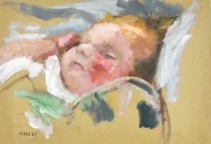 Irena WEISS - ANERI (1888-1981), Hanusia sleeping, 1921