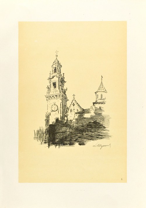 Leon WYCZÓŁKOWSKI (1852-1936), Wieża zegarowa (Wawel), 1915