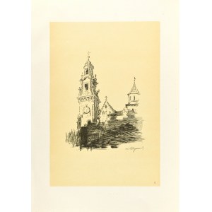 Leon WYCZÓŁKOWSKI (1852-1936), Torre dell'orologio (Wawel), 1915
