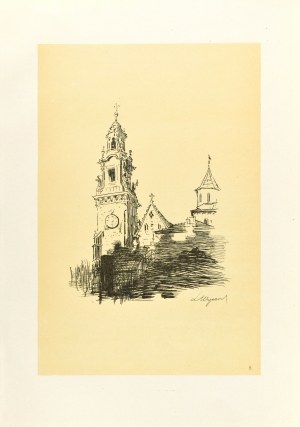 Leon WYCZÓŁKOWSKI (1852-1936), Tour de l'horloge (Wawel), 1915