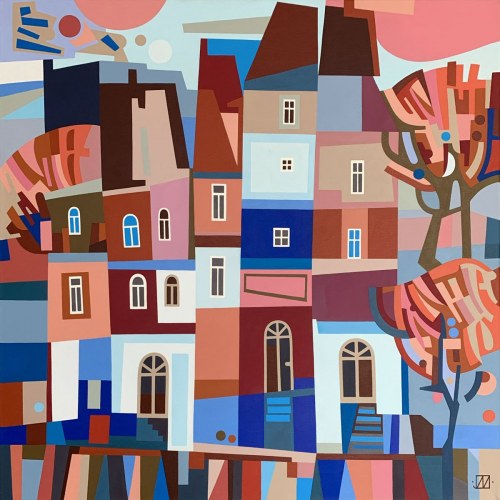 Jagoda Dziewanowska (pseud. Mandala), Autumn Town, 2024