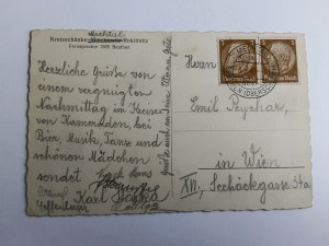 CARTE POSTALE MIECHOWICE, ROKITNICA, BYTOM, ZABRZE, MIECHOWITZ, ROKITTNITZ, BEUTHEN 1940, TIMBRE