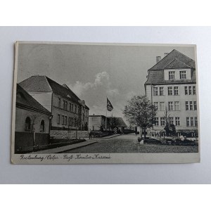 POSTCARD KĘTRZYN, RASTEBURG,1942, STAMP, STAMP, BARRACKS