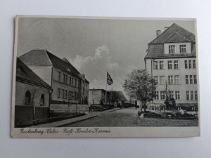 POSTCARD KĘTRZYN, RASTEBURG,1942, STAMP, STAMP, BARRACKS