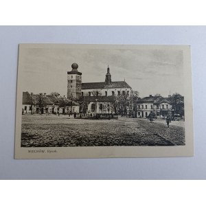 POSTKARTE MIECHÓW, MARKT, VORKRIEGSZEIT, NAKŁ SPIECHOWICZ