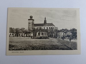 POSTCARD MIECHOW, MARKET, PRE-WAR, NAKŁ SPIECHOWICZ