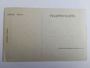 POSTKARTE RADOM, MAGISTRAT, VORKRIEGSZEIT