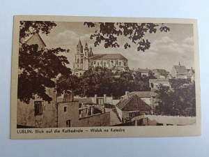 POSTCARD LUBLIN VIEW OF THE CATHEDRAL, PRE-WAR