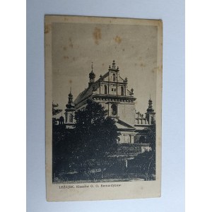 POSTKARTE LEŻAJSK, KLOSTER DER BERNARDINER MÖNCHE, BOCHNIA, BRIEFMARKE, VORKRIEGSZEIT