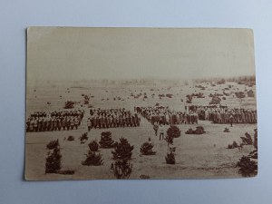 CARTE POSTALE LÉGIONS POLONAISES, BATAILLON POW EN MASSE, 1917, COMMANDANT DE DISTRICT CAPITAINE STEFAN POMARAŃSKI, AVANT-GUERRE