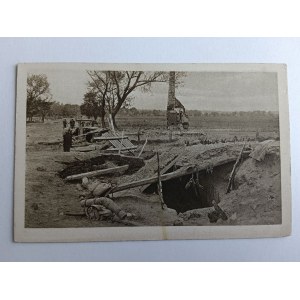 POSTCARD LEGIONY POLSKIE, DZIERZKOWICE, TRENCHES, FROM NIDA TO BUG, SERYA XV, FOT LANGIER, NKN, PRE-WAR