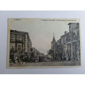 POSTKARTE LUBLIN, KRAKOWSKIE PRZEDMIEŚCIE, VORKRIEGSZEIT