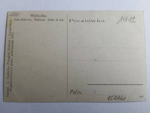 POSTKARTE WIELICZKA, BALLSAAL, VORKRIEGSZEIT 1912