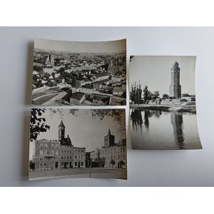 SET OF 3 POSTCARDS BRODNICA, CASTLE TOWER, MARKET, GENERAL VIEW