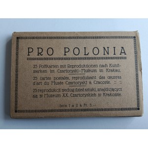 SÚBOR 25 POHĽADNÍC PRO POLONIA, 25 REPRODUKCIÍ PODĽA UMELECKÝCH DIEL, KTORÉ SA NACHÁDZAJÚ V MÚZEU XX CZARTORYSKI V KRAKOVE, KRAKOV, KRAKAU, KOSSAK, GROTTGER