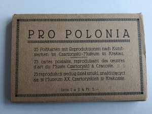 ENSEMBLE DE 25 CARTES POSTALES PRO POLONIA, 25 REPRODUCTIONS D'APRÈS DES ŒUVRES D'ART, CONSERVÉES AU MUSÉE XX CZARTORYSKI DE KRAKÓW, KRAKÓW, KRAKAU, KOSSAK, GROTTGER