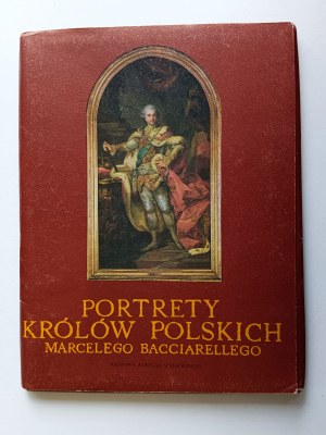 EIN SATZ VON 26 KARTEN, BILDER, PORTRÄTS DER POLNISCHEN KÖNIGE, MARCELLO BACCIARELLI, BOLESŁAW CHROBRY, KAZIMIERZ DER GROSSE, WŁADYSŁAW JAGIEŁŁO. LUDWIK UNGARN, HENRY VALEZY, JAN OLBRACHT