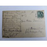 CARTE POSTALE ELBLĄG, ELBING, GYMNASE, REFORM-REAL-GYMNASIUM, AVANT-GUERRE, 1912, TIMBRE, TIMBRÉ