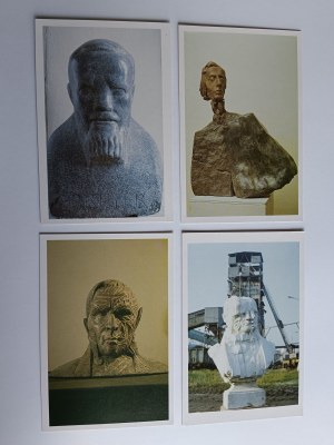 ENSEMBLE DE 7 CARTES POSTALES SCULPTEURS DE GDANSK, GDANSK