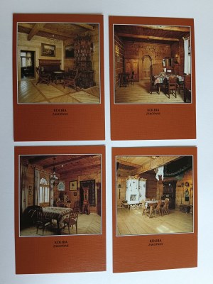 ENSEMBLE DE 7 CARTES POSTALES WILLA KOLIBA LE MUSÉE STANISŁAW WITKIEWICZ DE ZAKOPANE STYLE