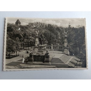 CARTE POSTALE WROCŁAW BRESLAU, KAISER WILHELM DENKMAL, MONUMENT, TIMBRE