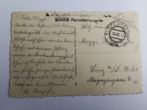 POHĽADNICA IVOV, NÁMESTIE SVÄTÉHO DUCHA, LEMBERG, PREDVOJNOVÝ ROK 1917, ZNÁMKA