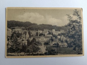 POSTCARD KRYNICA, GENERAL VIEW OF NEW BATHS, PRE-WAR, PHOTO WIDE