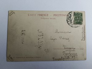 CARTE POSTALE VARSOVIE, AVENUES UJAZDOWSKIE, AVANT-GUERRE 1916, TIMBRE, TIMBRÉ