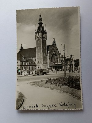 PHOTO GDANSK, RAILROAD STATION