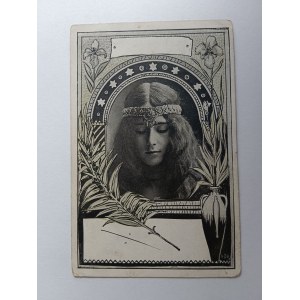 POSTKARTE FRAU, AMAZON, VORKRIEGSZEIT, 1900, BRIEFMARKE, GESTEMPELT