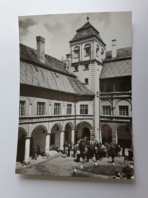 CARTE POSTALE CHÂTEAU DE NIEMODLIN FARGMENT, PETITE ÉDITION