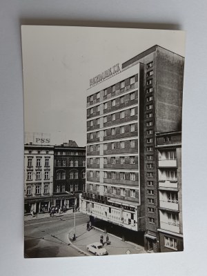 POSTKARTE BYTOM, FRAGMENT DER STADT, BRIEFMARKE, BRIEFMARKE, KLEINE AUFLAGE