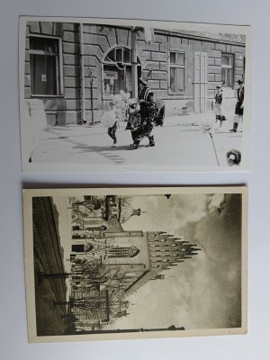 SET KRAKÓW FOTO LAJKONIK, CARTOLINA CHIESA DOMINICANA, FRANCOBOLLO