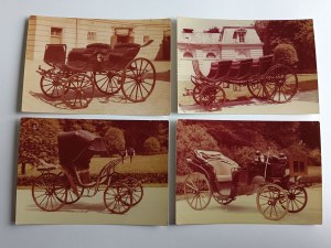 SET OF 4 POSTCARDS ŁAŃCUT CASTLE CARRIAGE HOUSE