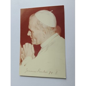 PHOTO PAPE JAN PAUL II, PRIÈRE POUR LE PÈRE, BUREAU MISSIONNAIRE DE KRAKOW DES CARMELITES DE OO BOSCH