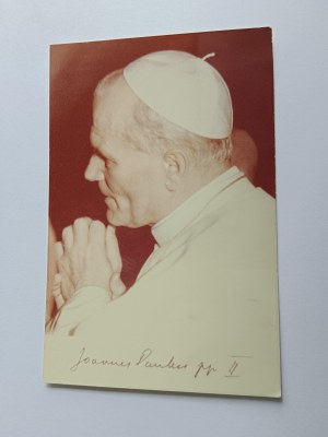 PHOTO PAPE JAN PAUL II, PRIÈRE POUR LE PÈRE, BUREAU MISSIONNAIRE DE KRAKOW DES CARMELITES DE OO BOSCH