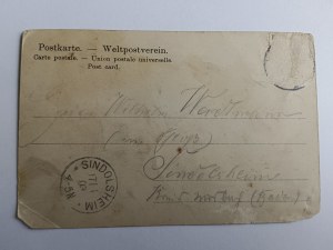 POSTKARTE SCHIFF SMS WETTIN VORKRIEG 1903