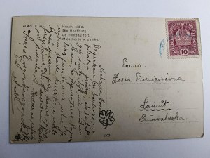 CARTOLINA POSTALE CHE DIPINGE L'APPARTAMENTO DI ULLIK IN UN CASTELLO PRIMA DELLA GUERRA, FRANCOBOLLO