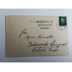 POCZTÓWKA MALARSTWO ECHTER, NIBELUNGENRING PRZEDWOJENNA, ZNACZEK STEMPEL