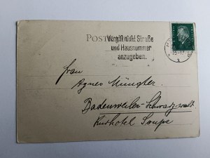 POSTKARTE MALEREI ECHTER, NIBELUNGENRING VORKRIEGSZEIT, BRIEFMARKE STEMPEL