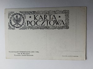 POCZTÓWKA MALARSTWO BACCIARELLI POCZET KRÓLÓW POLSKICH, WARSZAWA ZAMEK KRÓLEWSKI WŁADYSŁAW WARNEŃCZYK, PRZEDWOJENNA