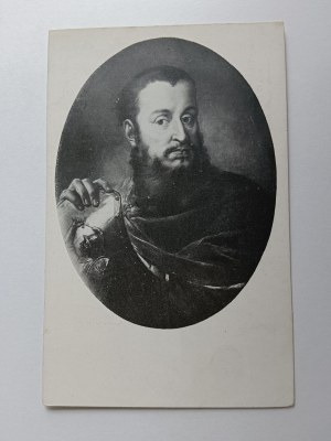 CARTE POSTALE PEINTURE BACCIARELLI POCZET ROIS POLOGNE, CHÂTEAU DE VARSOVIE WŁADYSŁAW JAGIEŁŁO, AVANT-GUERRE