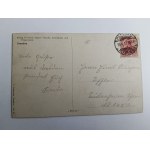 POSTKARTE DRESDEN DEUTSCHLAND BRÜCKE, VORKRIEGSZEIT 1917, BRIEFMARKE