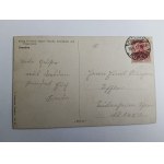 CARTE POSTALE PONT DE DRESDE ALLEMAGNE, AVANT-GUERRE 1917, TIMBRE