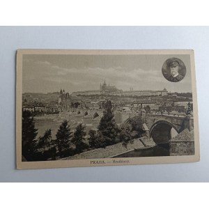 POSTKARTE PRAG TSCHECHISCHE REPUBLIK HRADČANY, VORKRIEGSZEIT