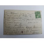 POSTCARD PRAGUE CZECH REPUBLIC, STAMP, PRE-WAR