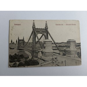 POSTKARTE BUDAPEST UNGARN, BRÜCKE, VORKRIEGSZEIT