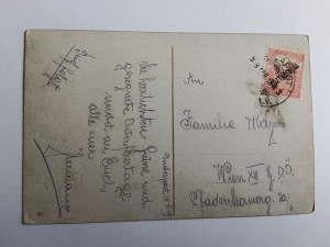 POSTKARTE BUDAPEST BAHNHOF, UNGARN, VORKRIEGSZEIT 1919, BRIEFMARKE